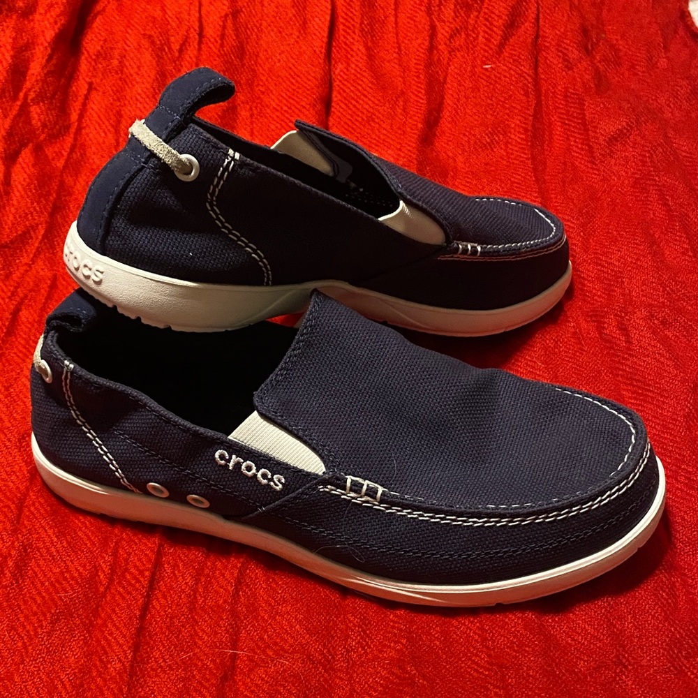 CROCS Men's Dark Blue Slip-On Loafers